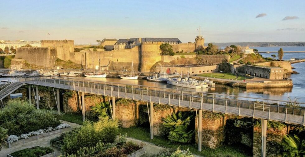 château de Brest vue du jardin des explorateurs